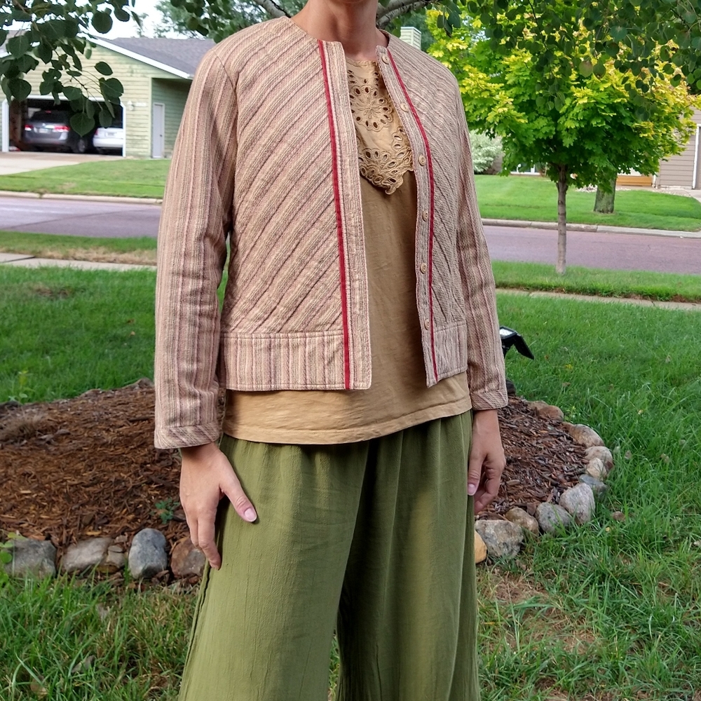 Vintage Quilted High Collar Women's Jacket